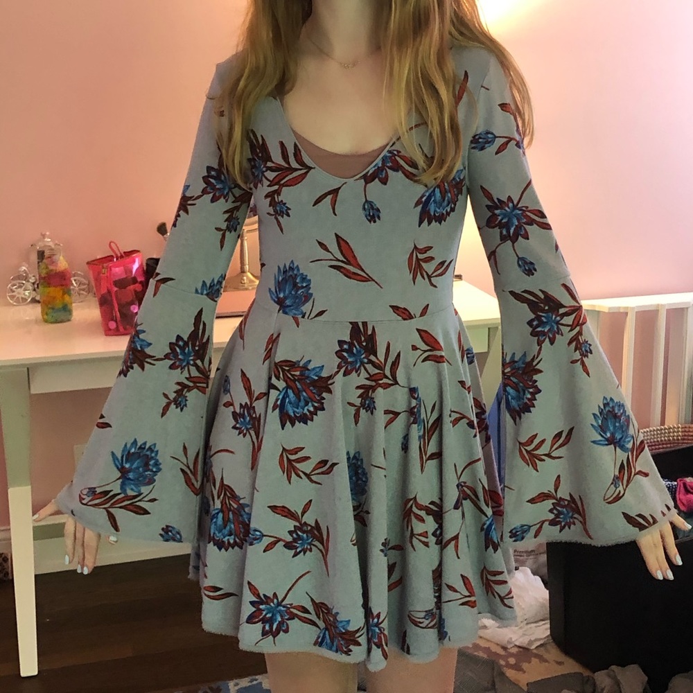 Kimchi blue lilac floral dress